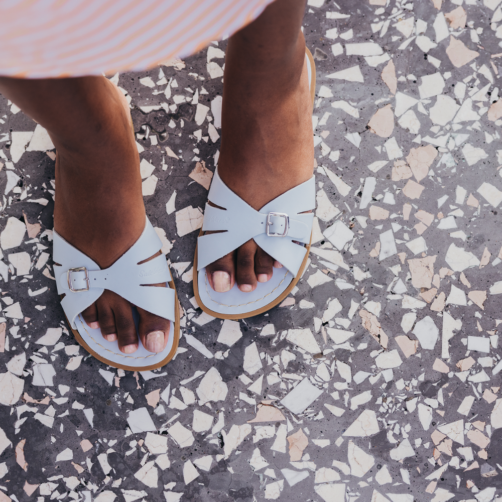 Salt-Water Sandals Classic Slide sandali donna azzurro cuoio