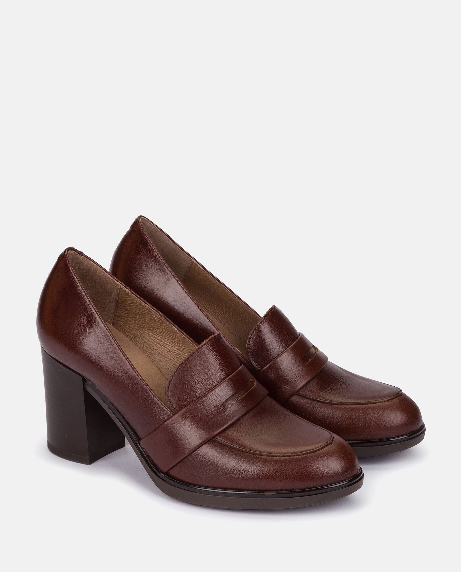 Yokono Kiel-001 décolleté donna marrone tacco 9 cm