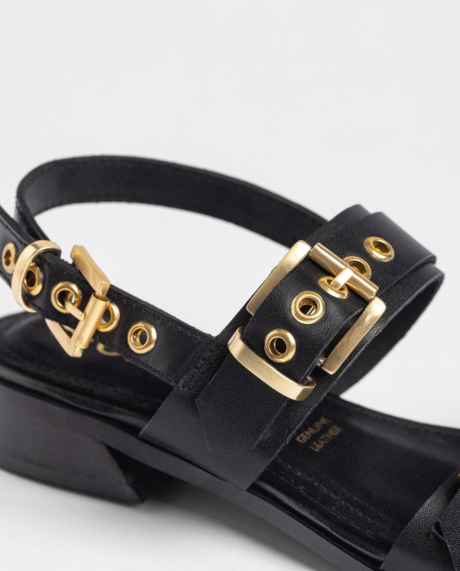 Yokono Rab 254 sandali tacco donna neri in pelle