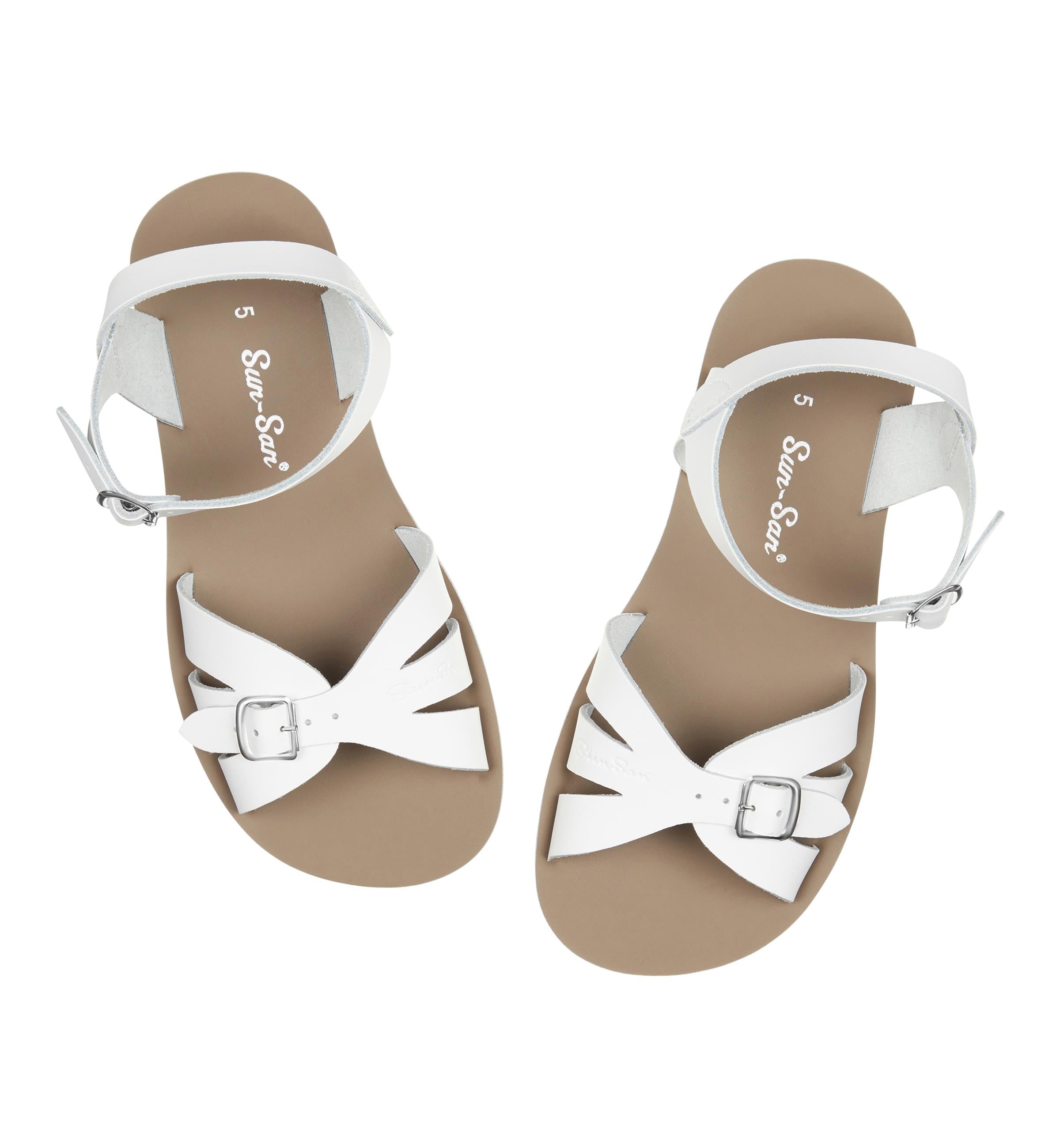 Salt-Water Boardwalk sandali donna bianco cuoio