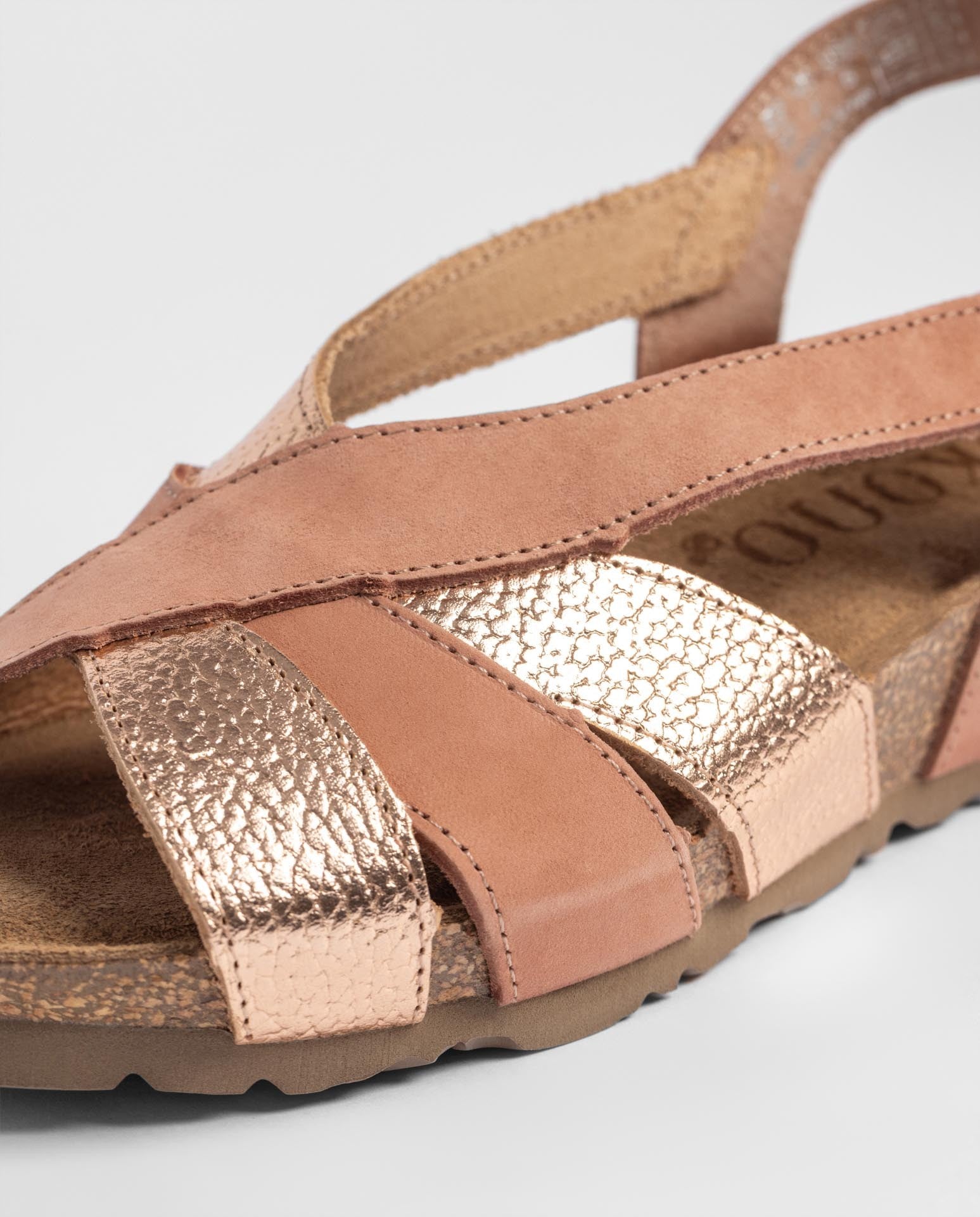 Yokono Monaco 264 sandali zeppa rosa in pelle