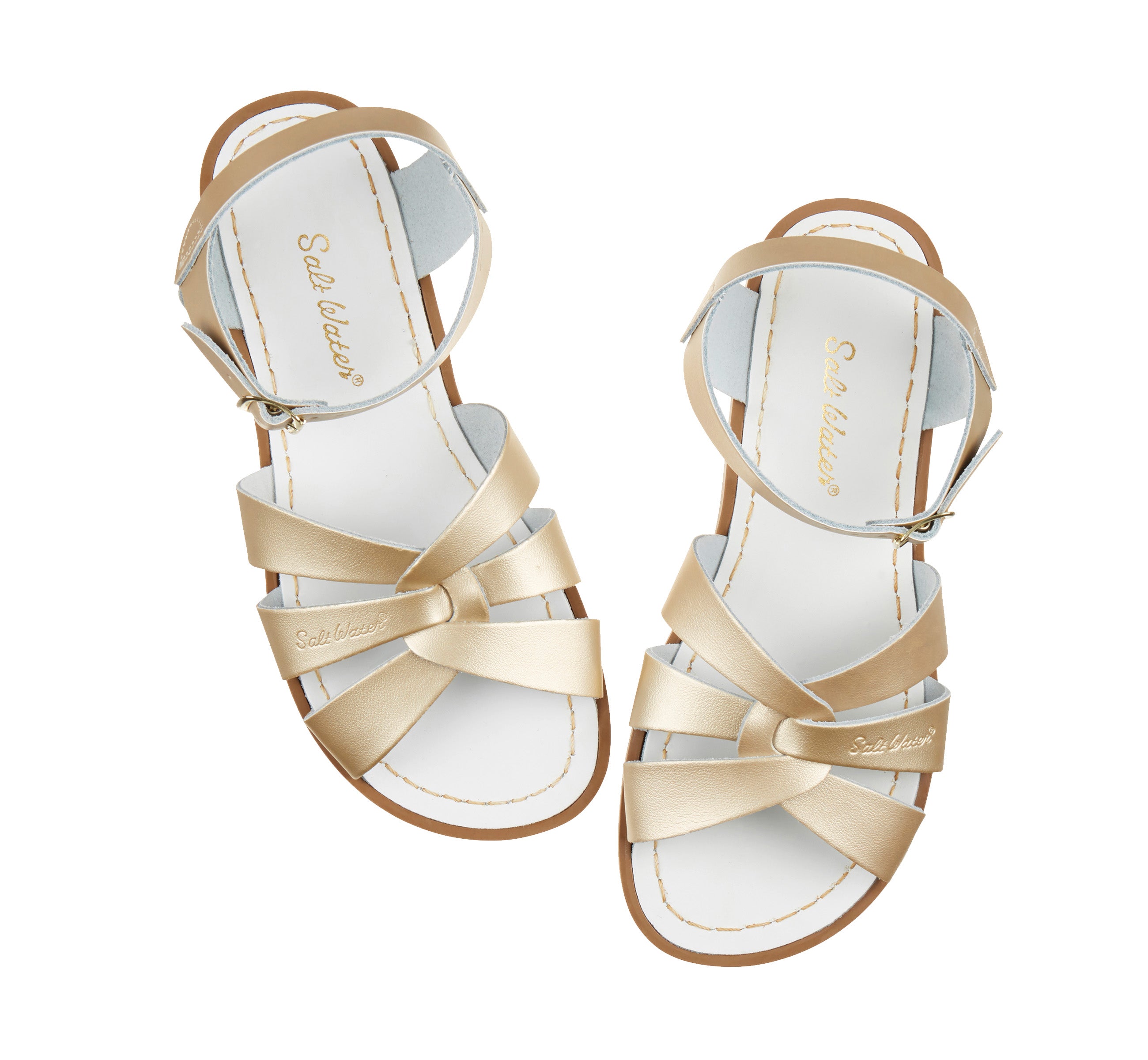 Salt-Water Original sandali bimbo oro impermeabili