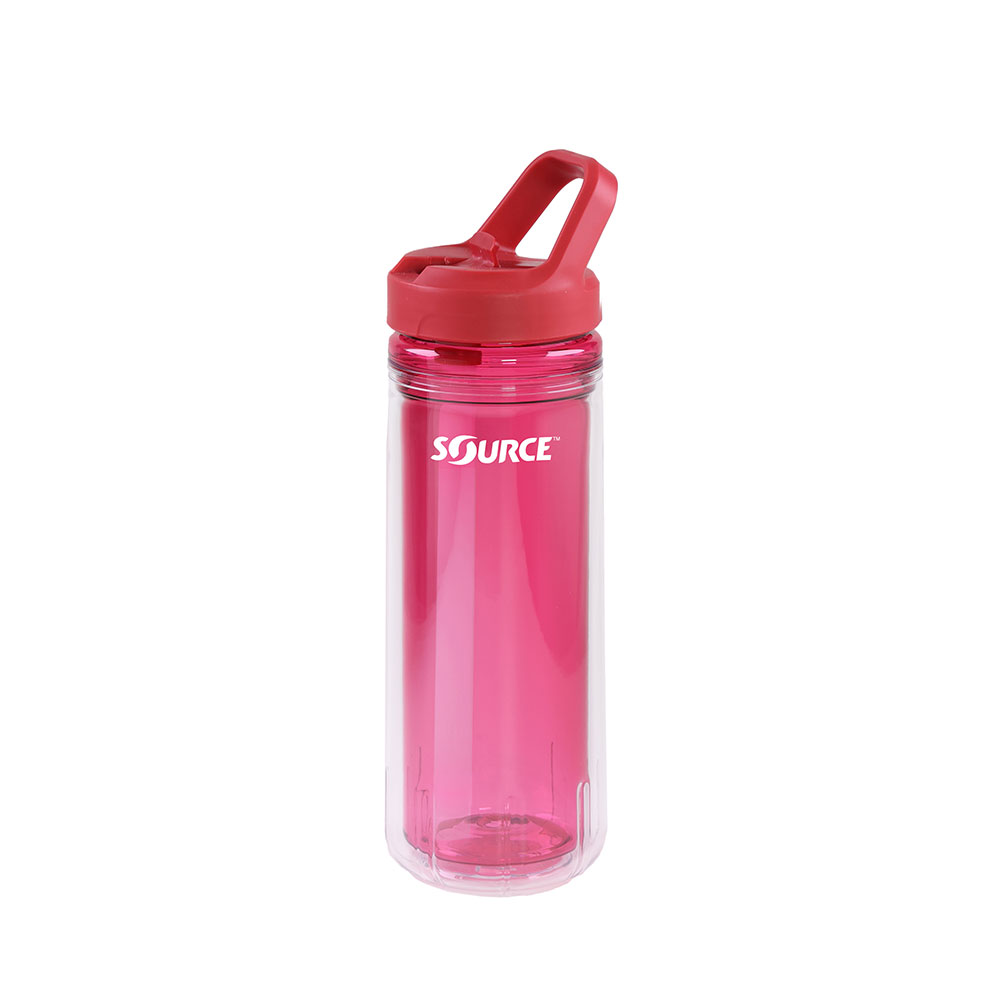 SOURCE Eco borraccia tritan con cannuccia 600ml