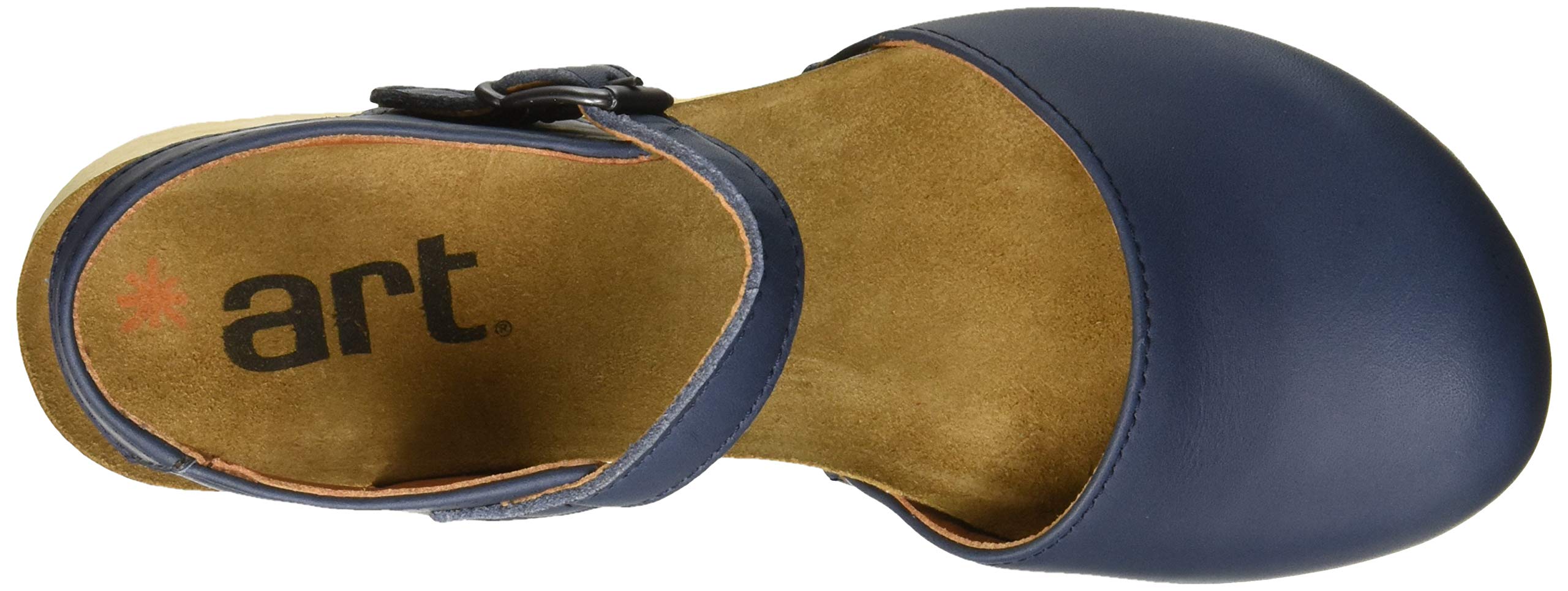 ART Borne sandali donna con chiusura retro zeppa legno