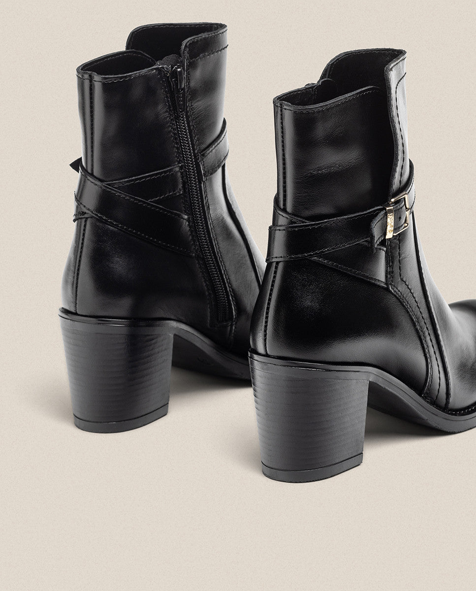 Yokono Orne-001 stivaletto donna nero tacco 4 cm