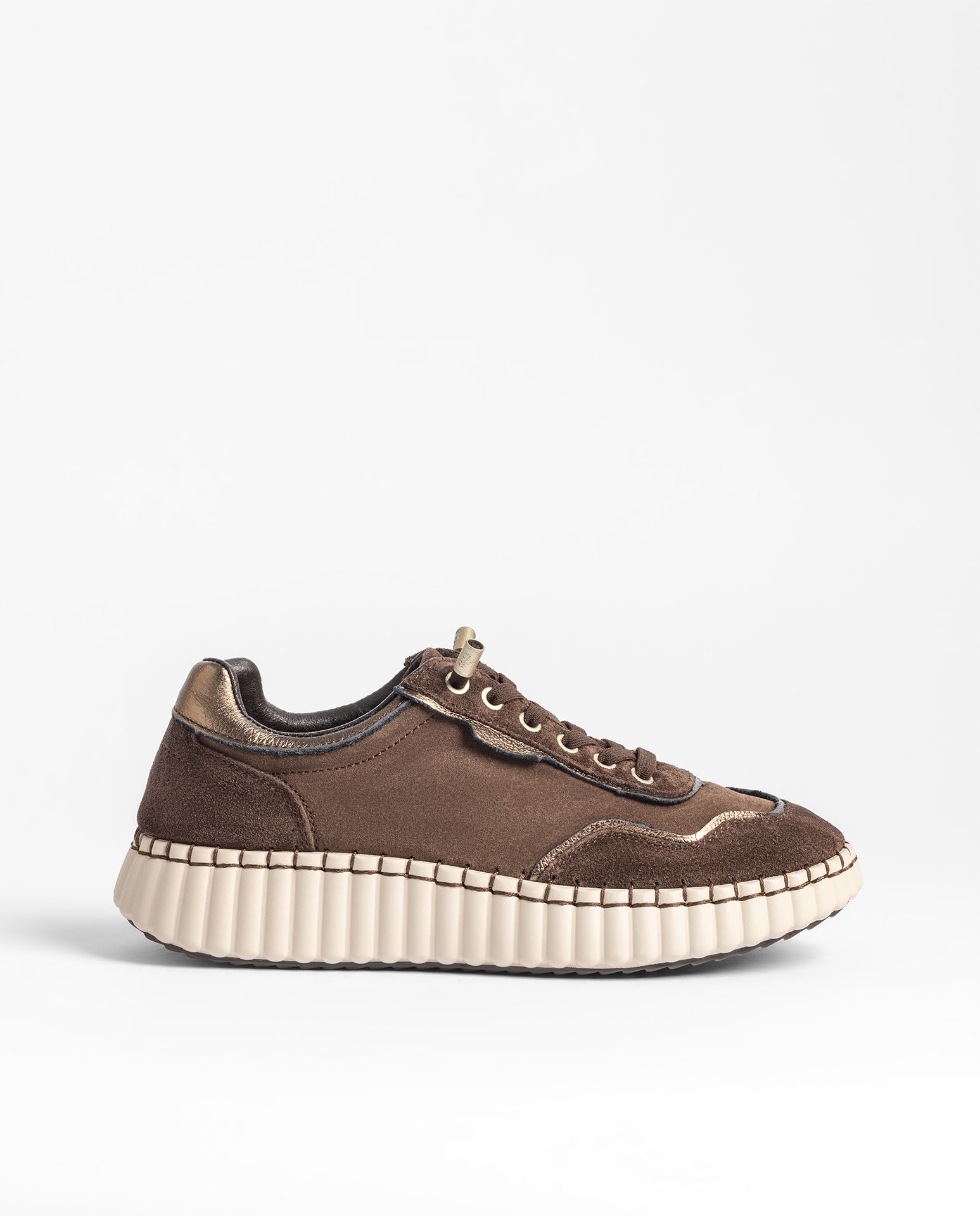 Yokono Vanna-262 sneakers marrone scuro in pelle