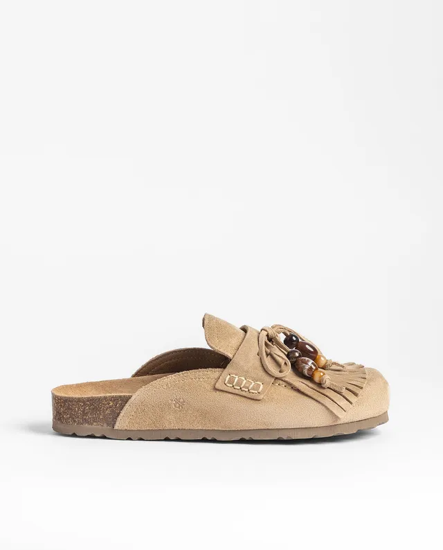 Yokono Teide-002 zoccoli donna beige in pelle