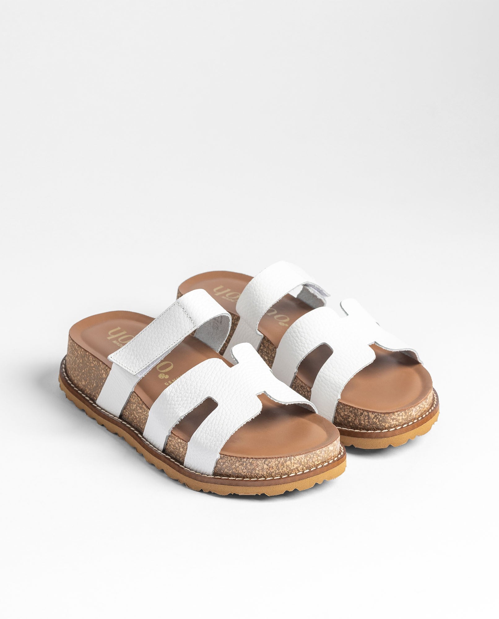 Yokono Oca 125 sandali donna bianco sughero plateau