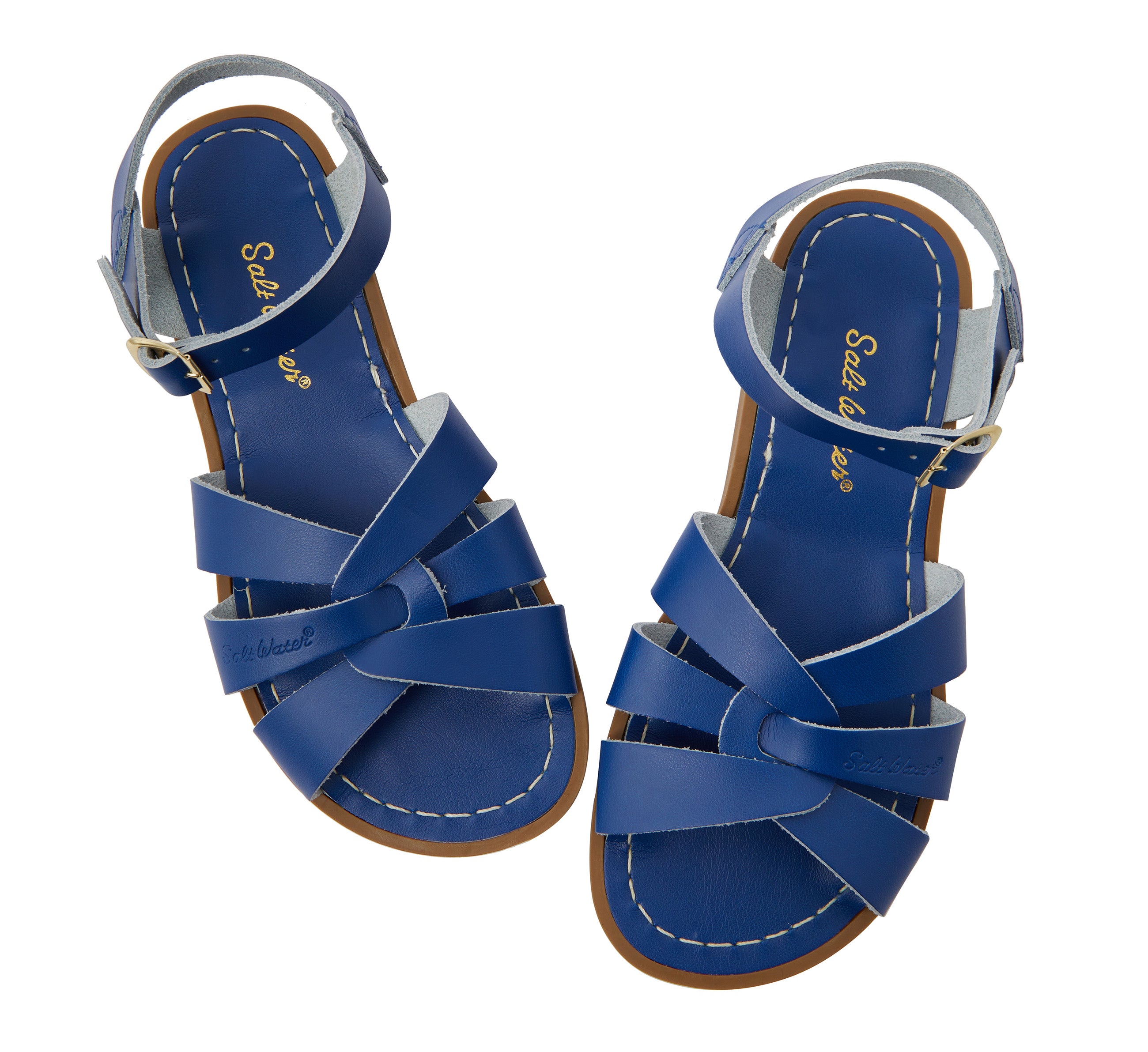 Salt-Water Original sandali donna blu cobalto in cuoio