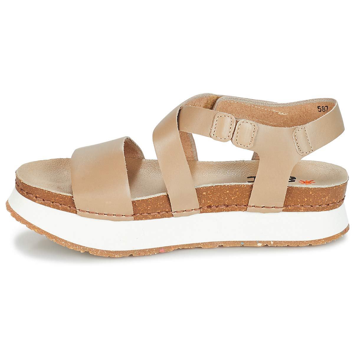 Art Mykonos sandali donna beige 40 EU pelle