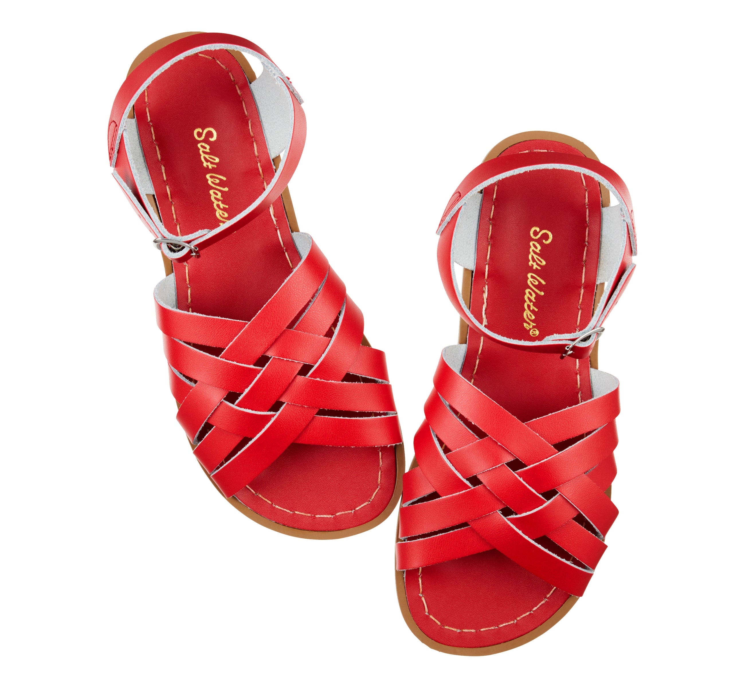 Salt-Water Retro Red sandali donna rosso intrecciati