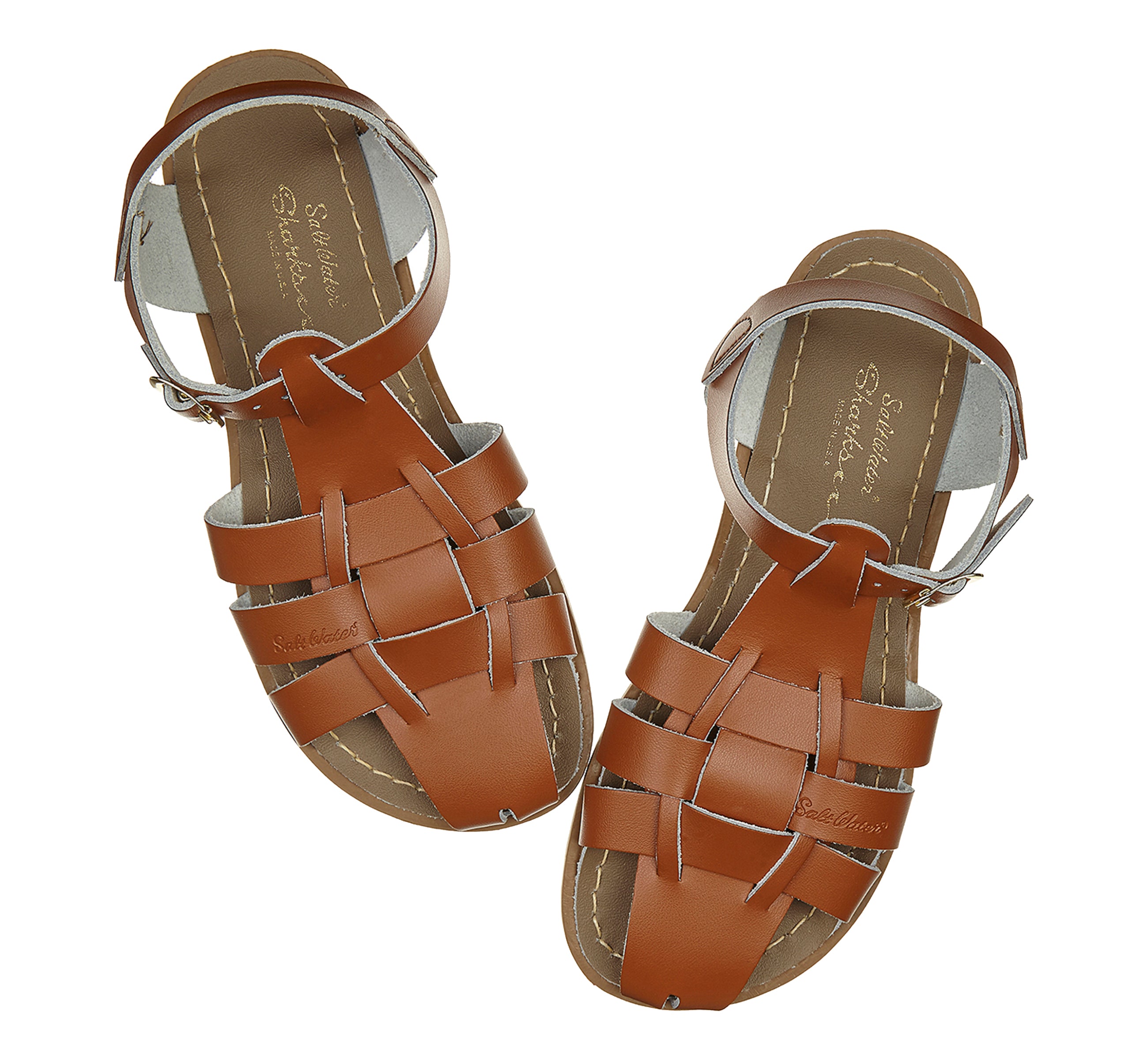 Salt-Water Shark Original sandali donna tan in cuoio