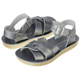 Salt-Water Swimmer sandali zinco grigio bambino in cuoio