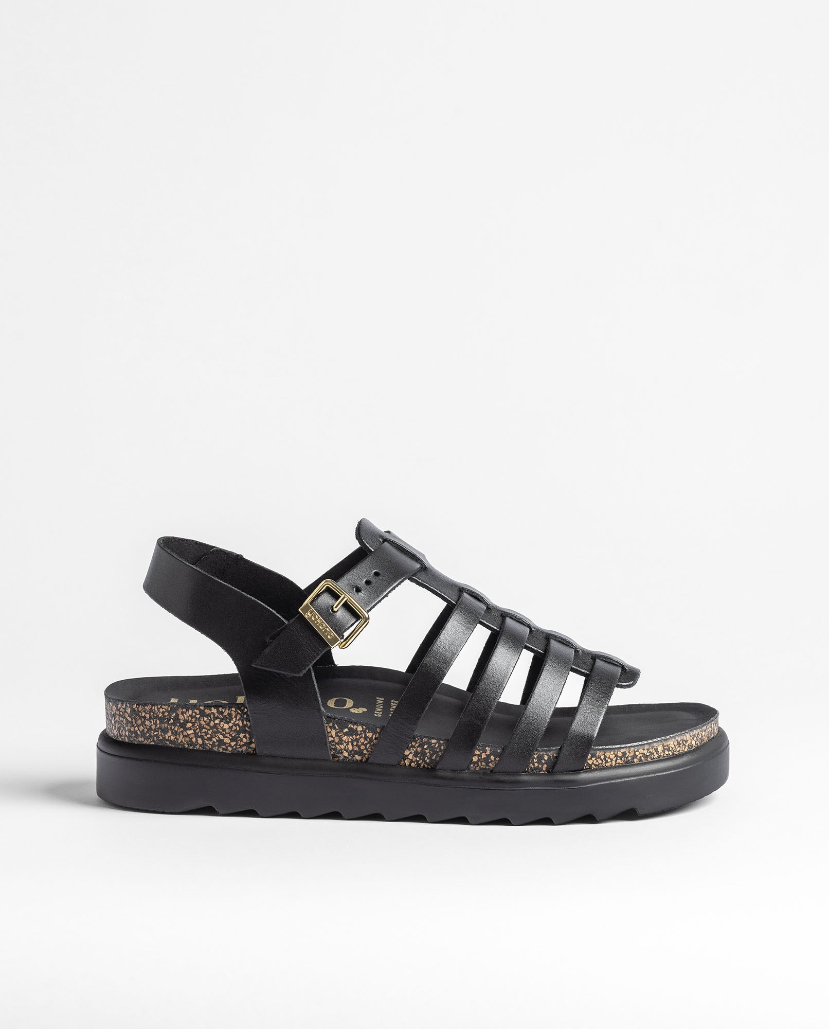 Yokono Tunez-107 sandali bassi donna nero in pelle