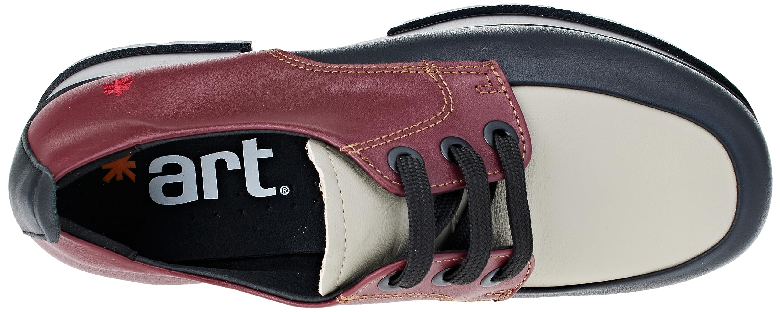 ART 1824 Manchester sneakers donna bordeaux nero