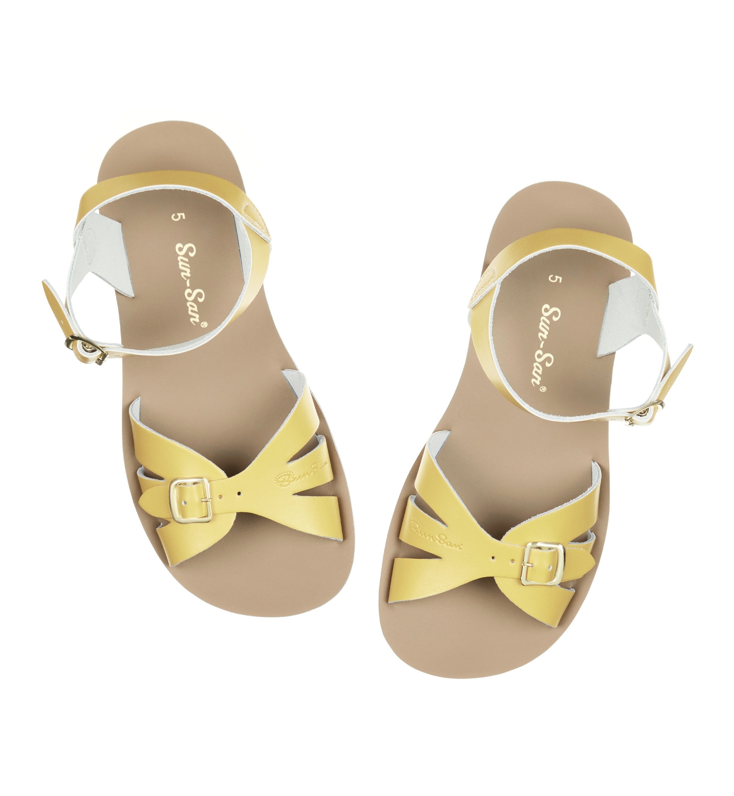 Salt-Water Boardwalk sandali donna giallo burro cuoio