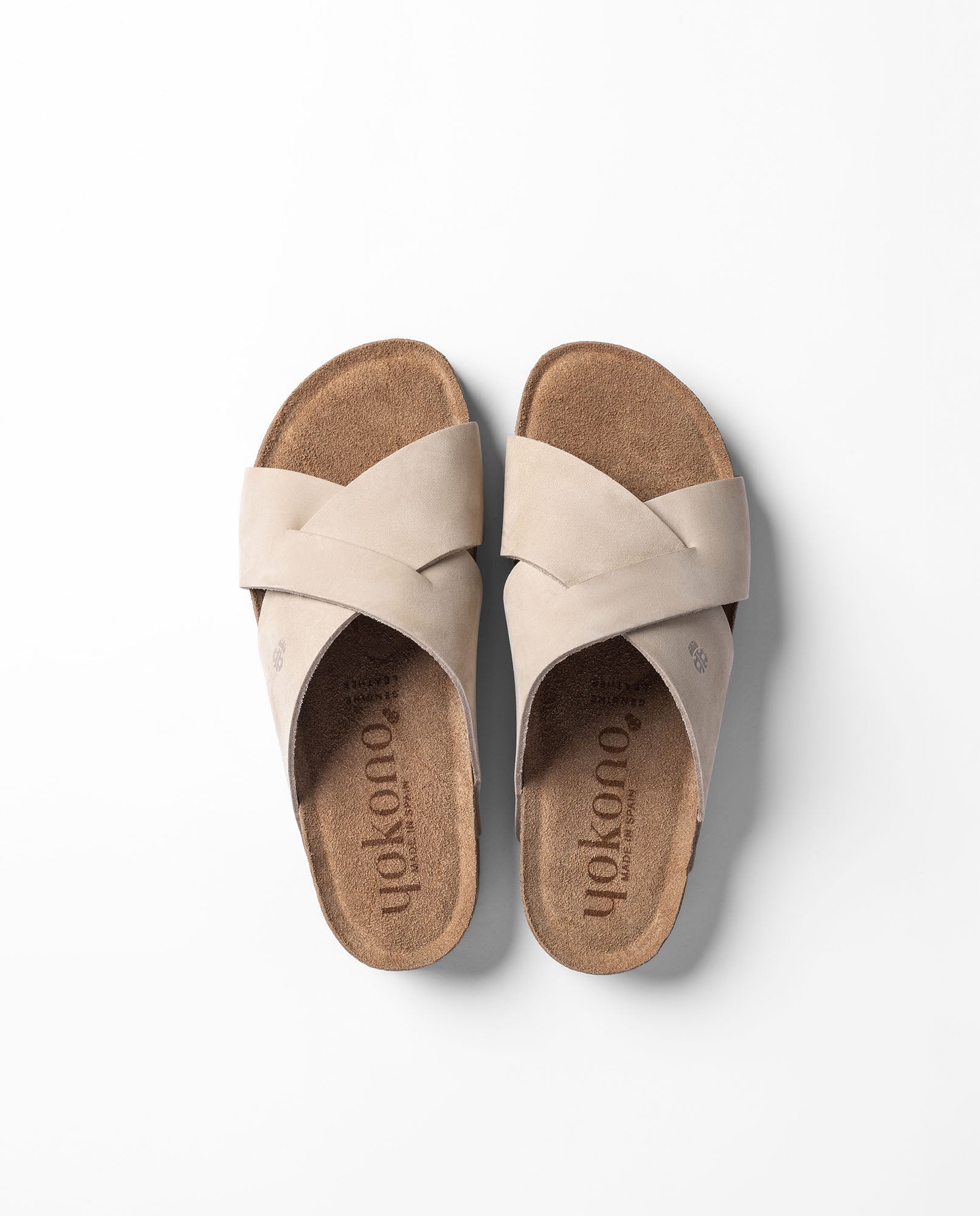 Yokono Jerba-300 sandali bassi beige pelle
