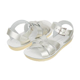 Salt-Water Swimmer sandali bambino argento in cuoio