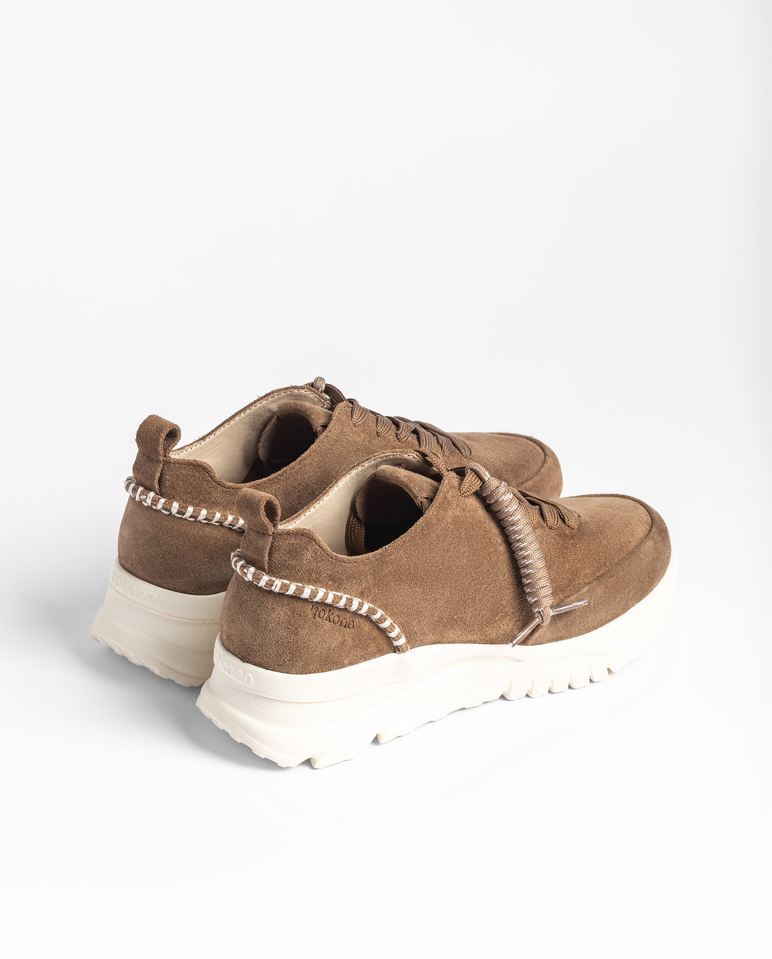 Yokono Verona-260 sneakers marrone in pelle