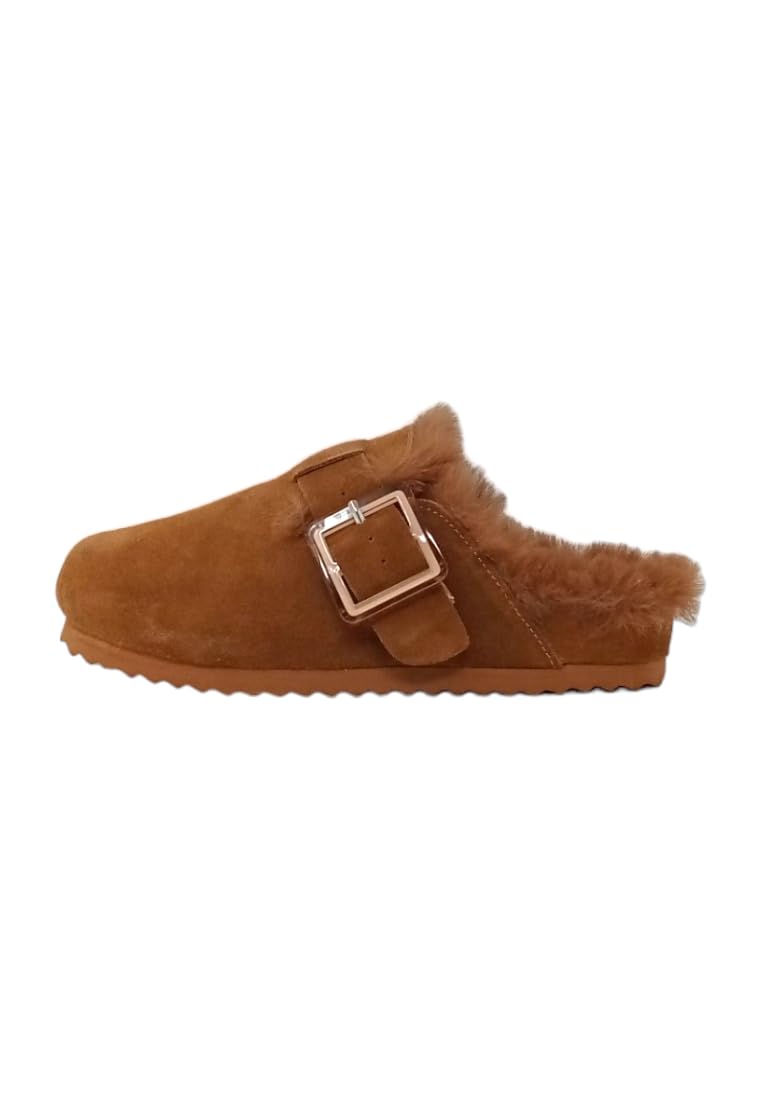 Colors of California Suede Furry Bio Closed Toe sabot nero 38 EU