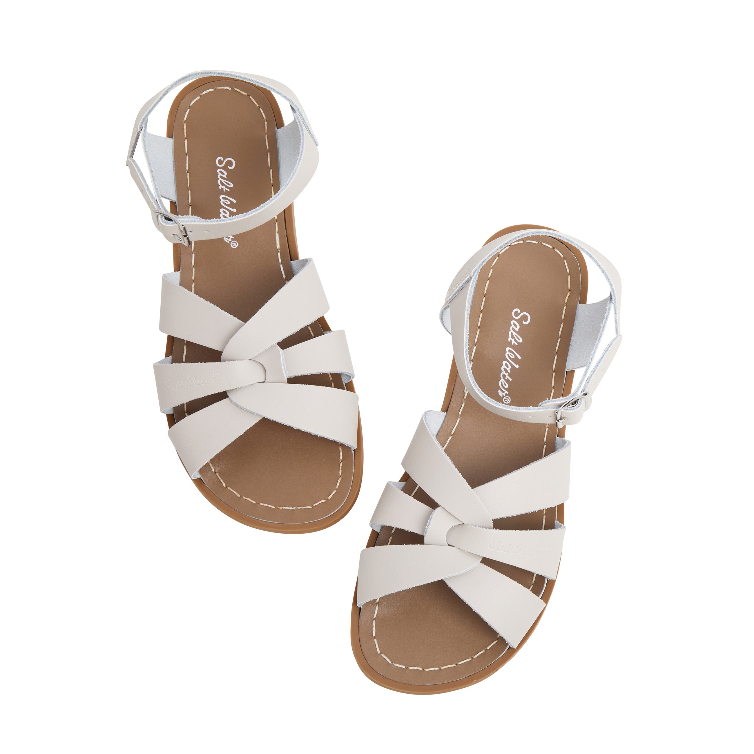 Salt-Water Sandals Original sandali donna beige pietra in cuoio