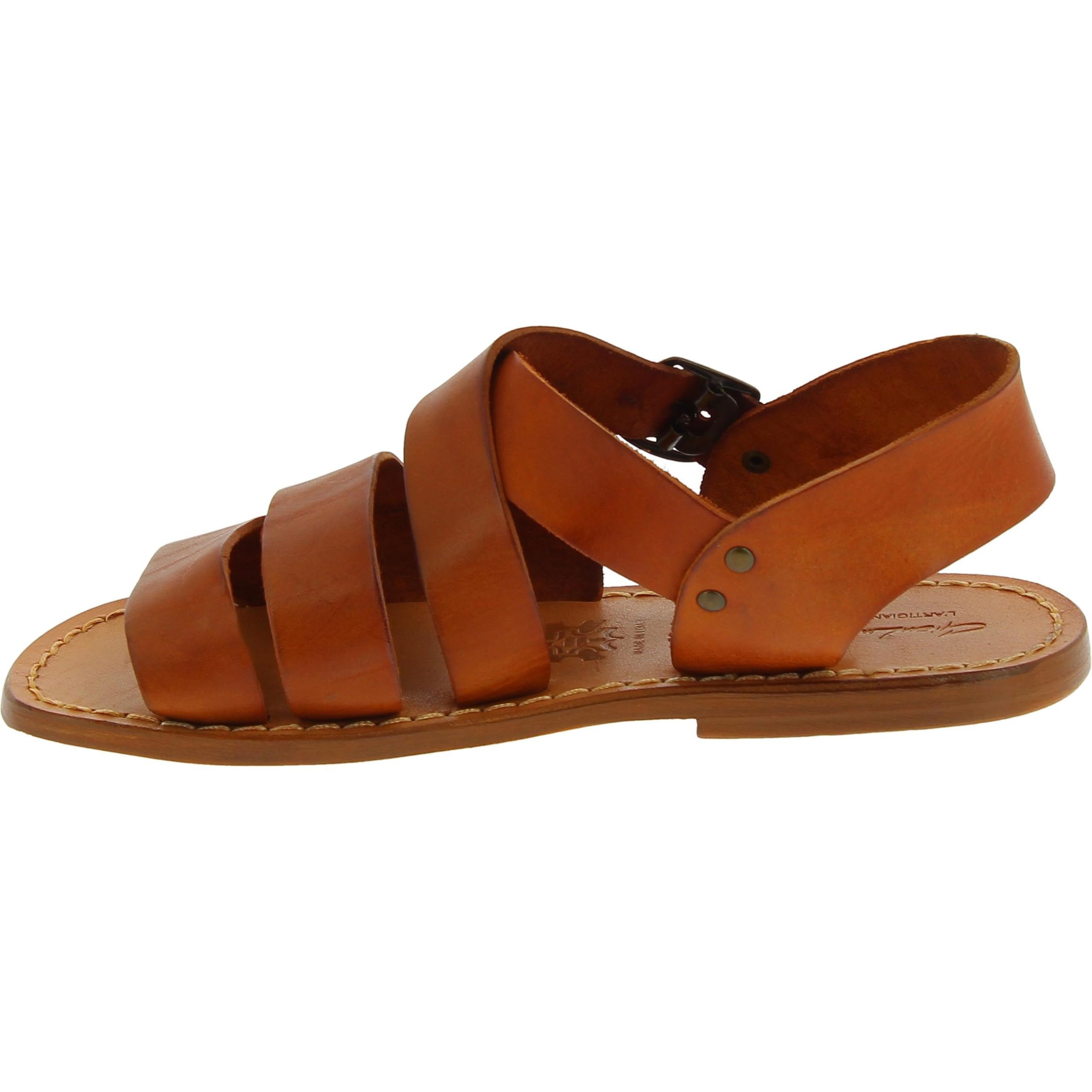 Gianluca Classica 508-U-CUOIO sandali uomo 44 EU testa di moro pelle