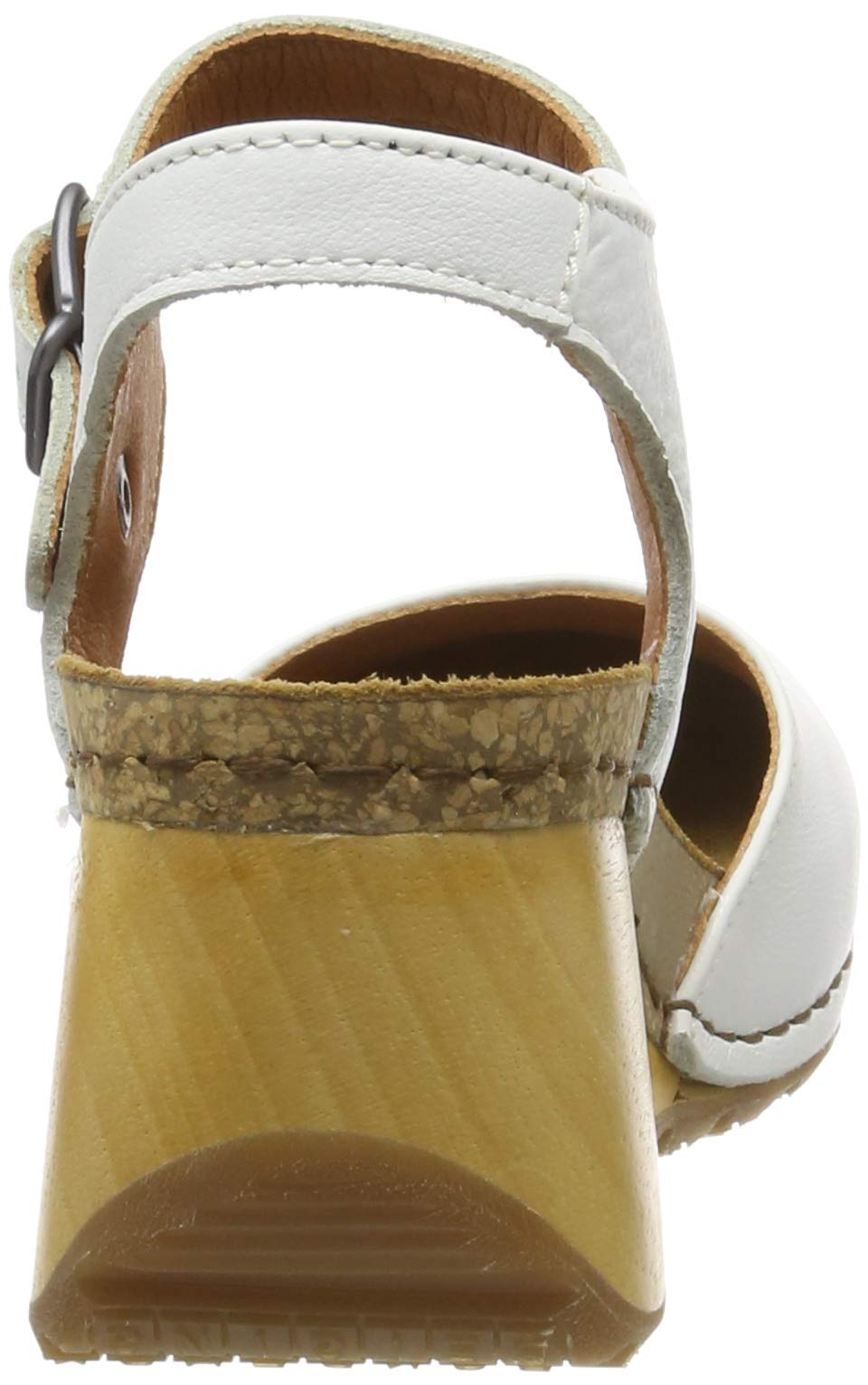 ART Borne sandali donna con chiusura retro zeppa legno
