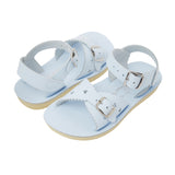 Salt-Water Sweetheart sandali bambina azzurri in cuoio