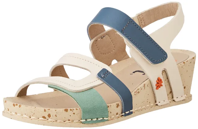 ART Immaginate sandali zeppa donna Crema Acqua 40 EU leggeri
