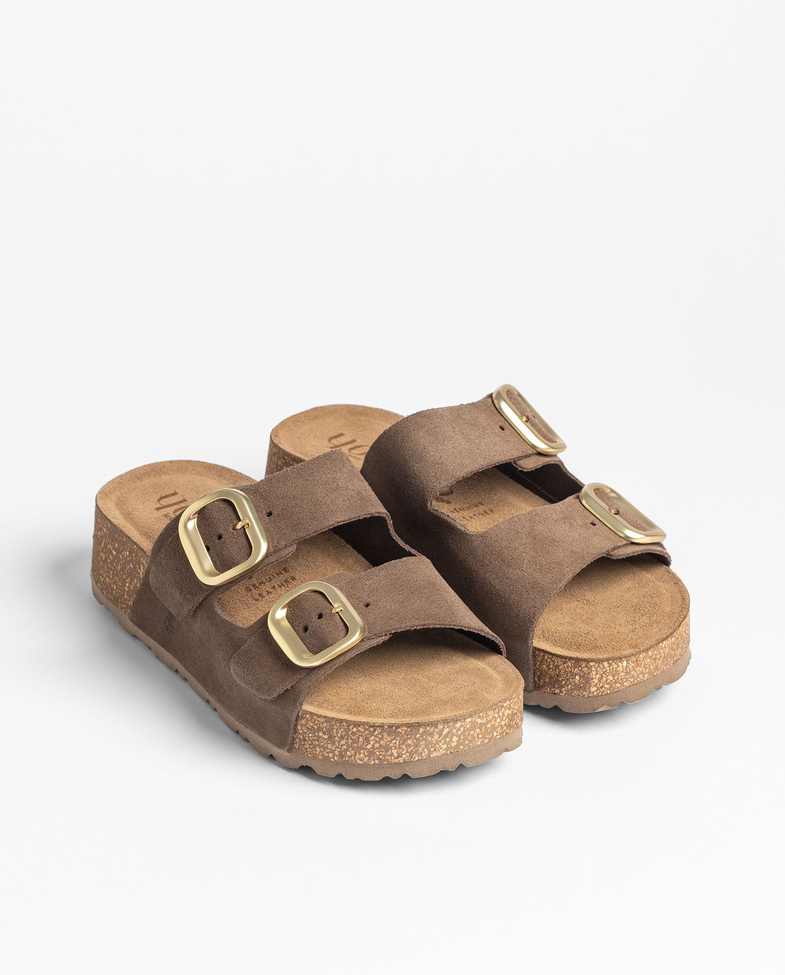 Yokono WIWI-003 sandalo plateau marrone scuro sughero