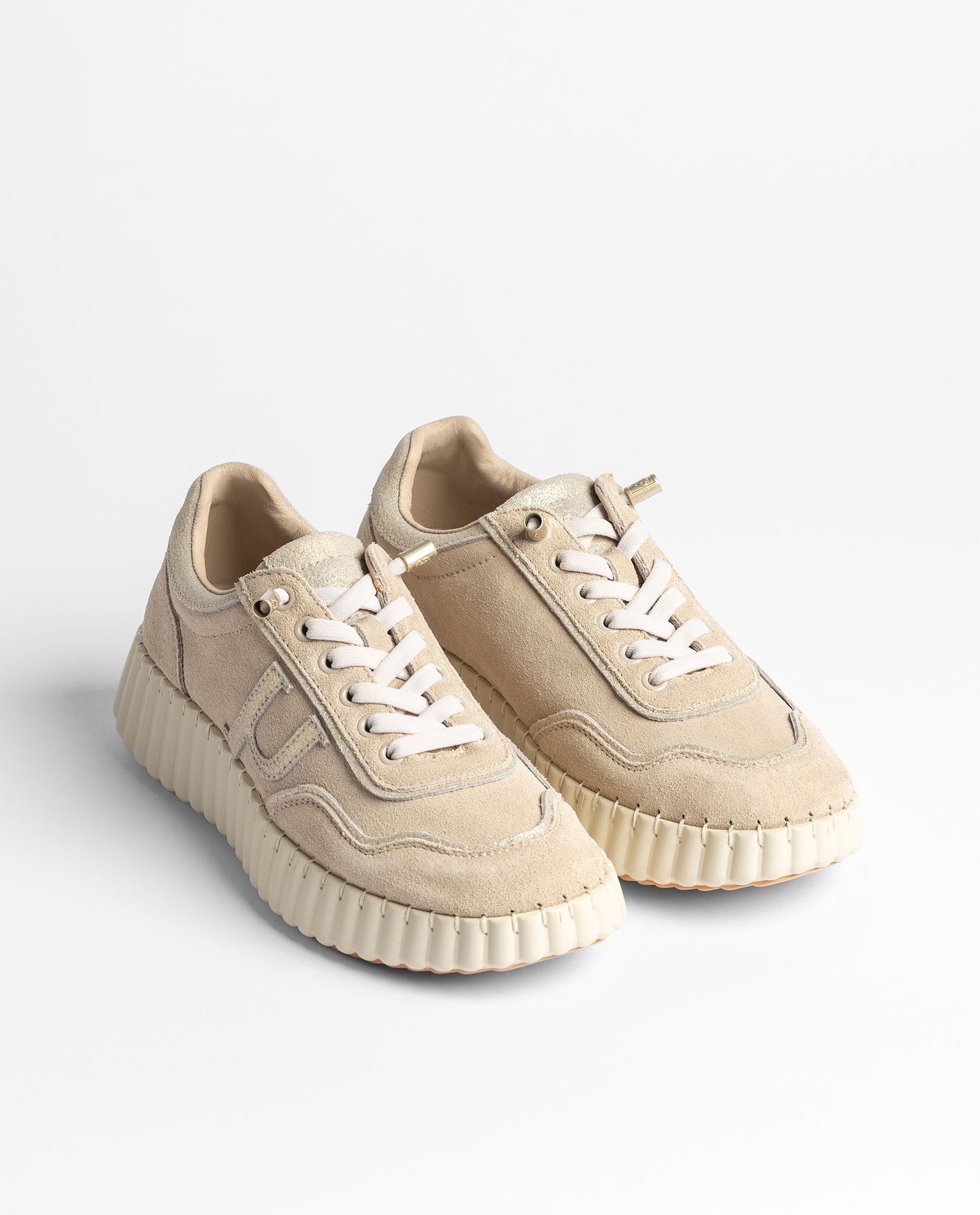 Yokono Vanna 105 sneakers donna dorato in pelle