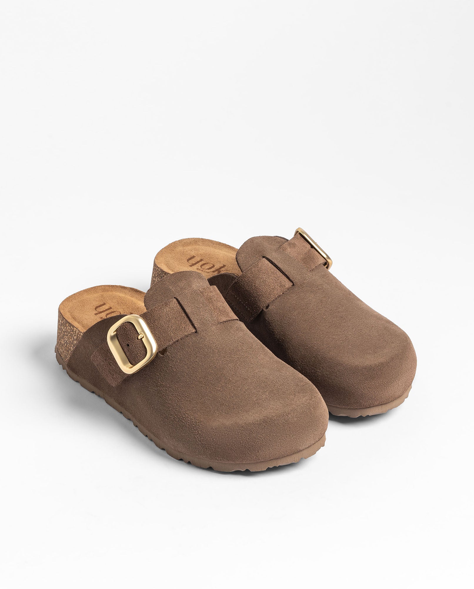 Yokono Wiwi WIWI-264 zoccoli donna marrone scuro in cuoio