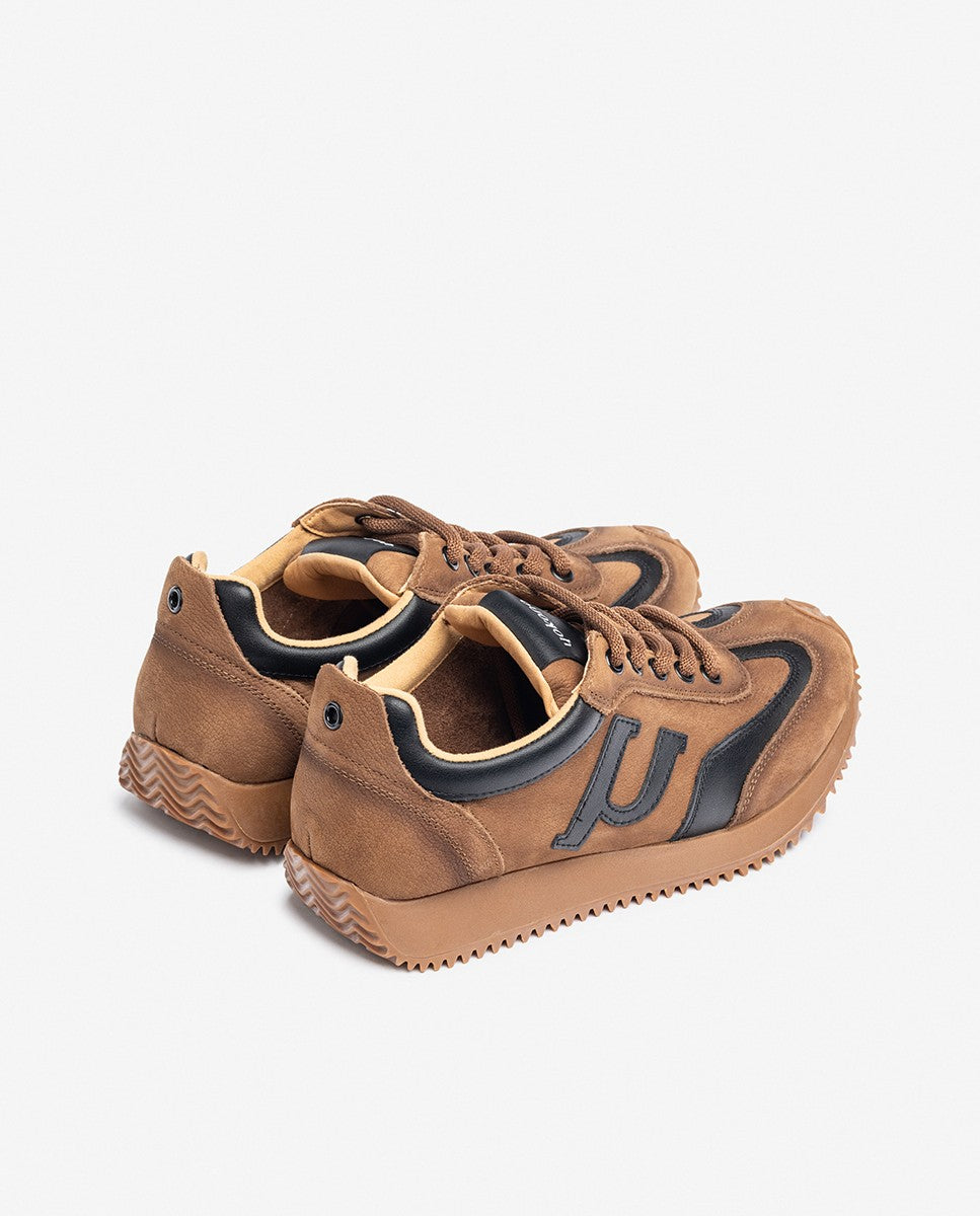 Yokono Guam-001 sneakers donna marroni in pelle