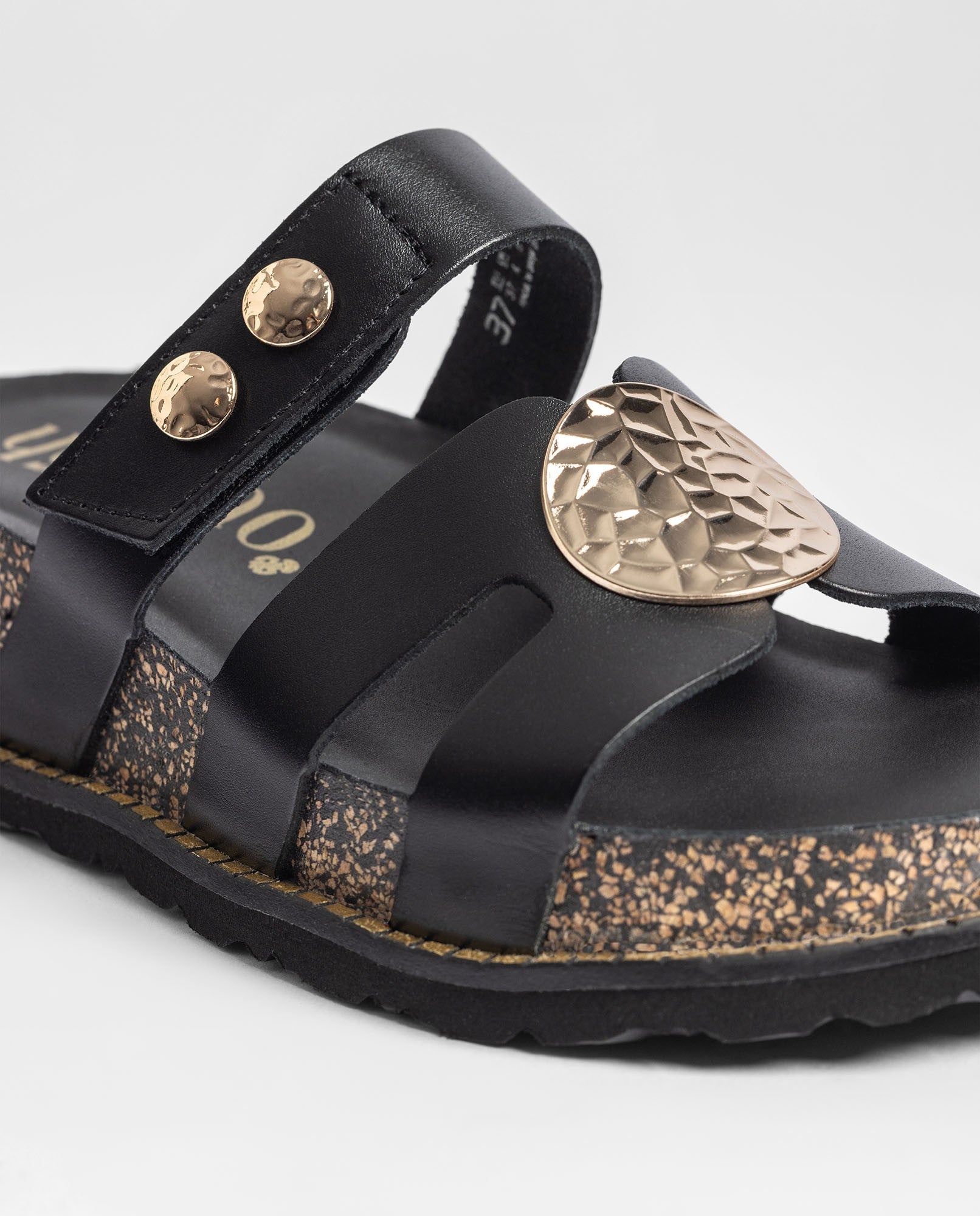 Yokono ALI-261 sandalo donna nero plateau sughero
