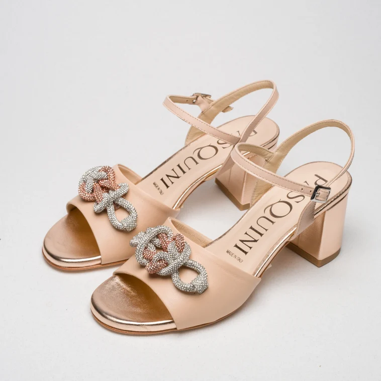 Pasquini Cerimonia Anna sandalo nude tacco 6 cm