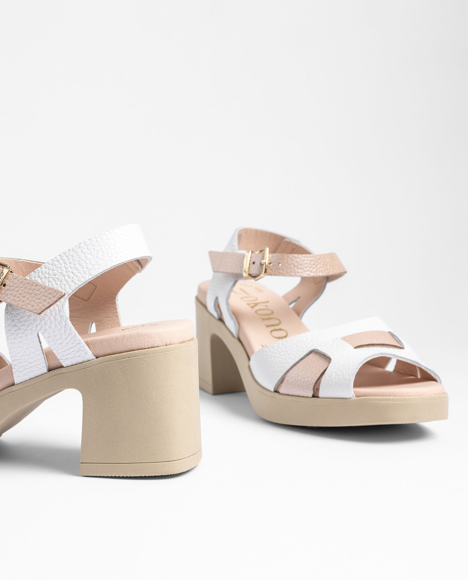 Yokono Blay-262 sandali con tacco multicolore tacco 6,5 cm