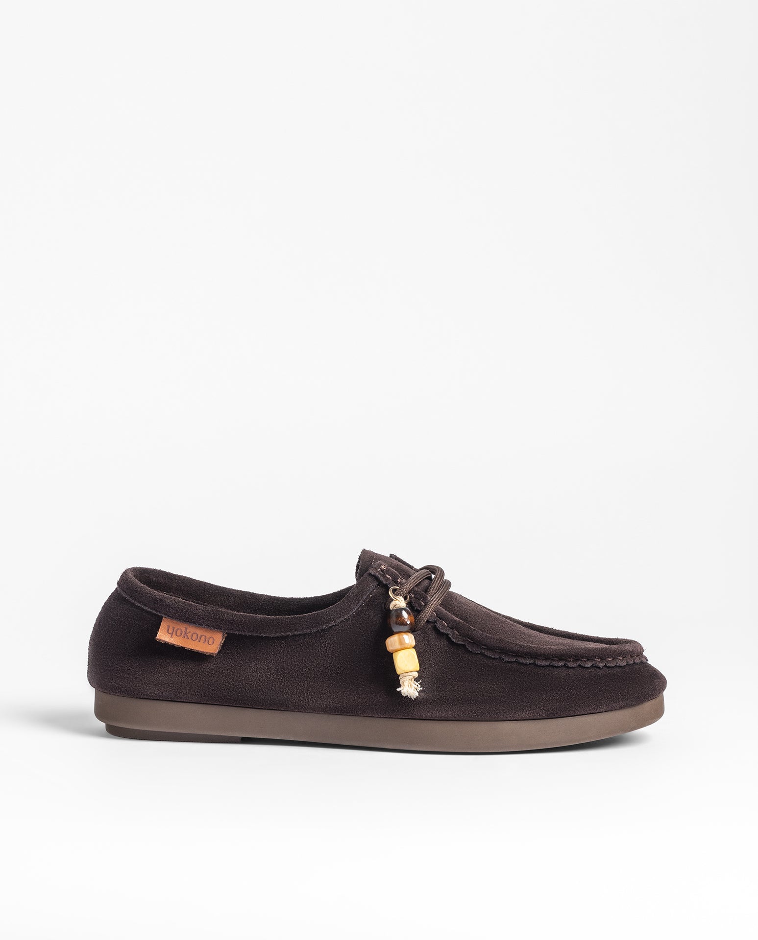 Yokono Arispe-260 scarpe basse marrone scuro camoscio