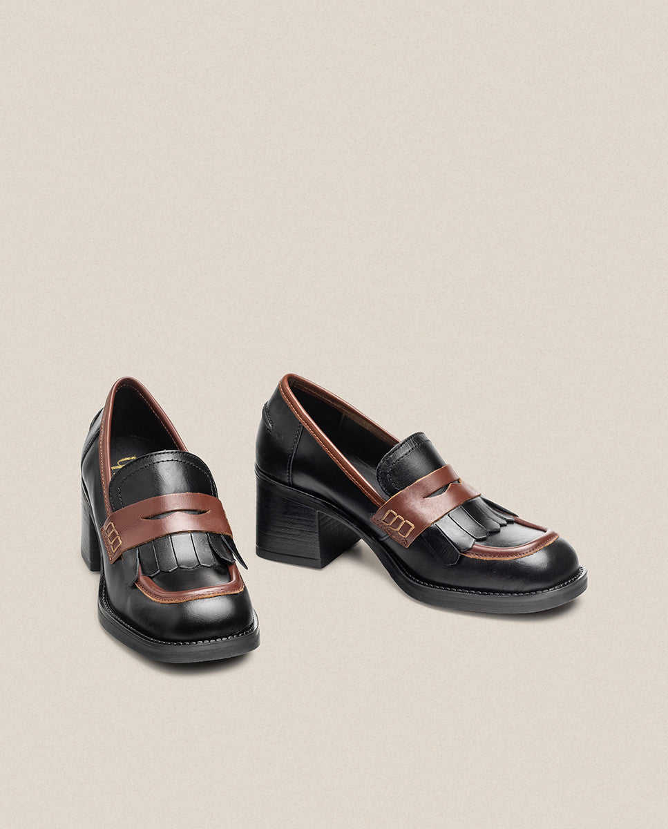 Yokono Landas-006 décolleté nero tacco 4 cm