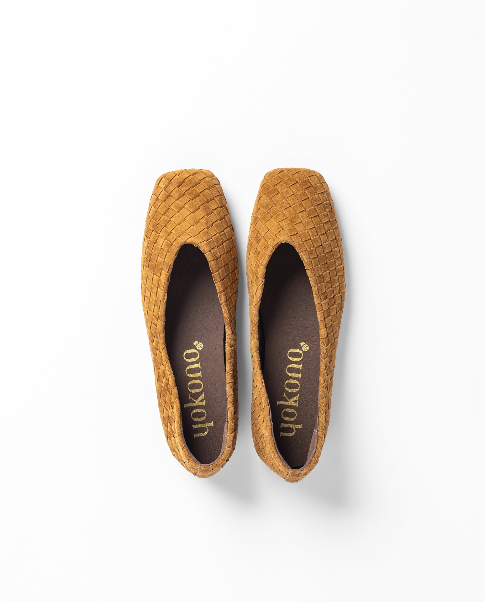 Yokono Denali-260 ballerine donna marrone pelle intrecciata