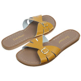 Salt-Water Classic Slide Senape ciabatte donna in cuoio