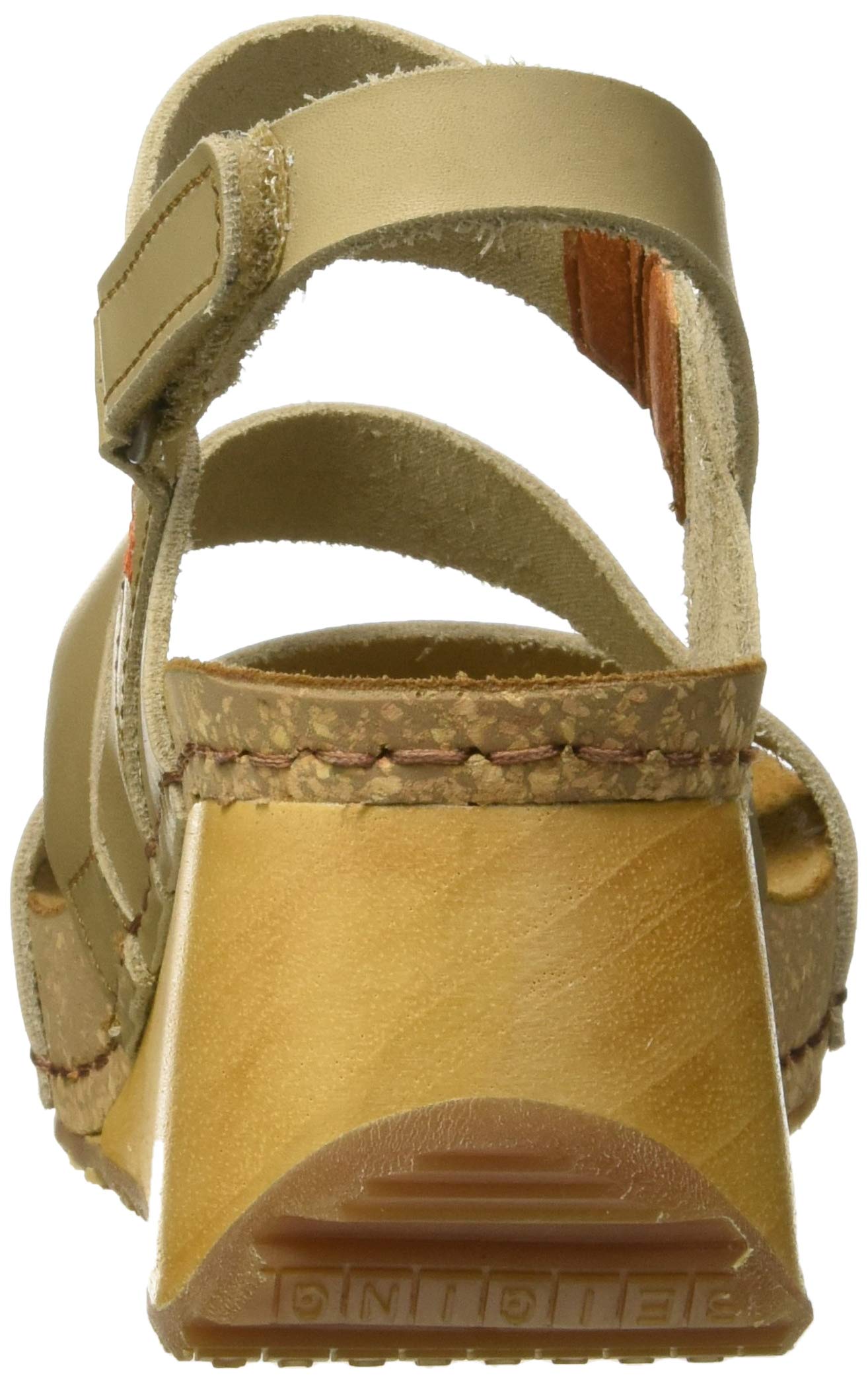 ART Borne sandali donna punta aperta EU 37 zeppa legno