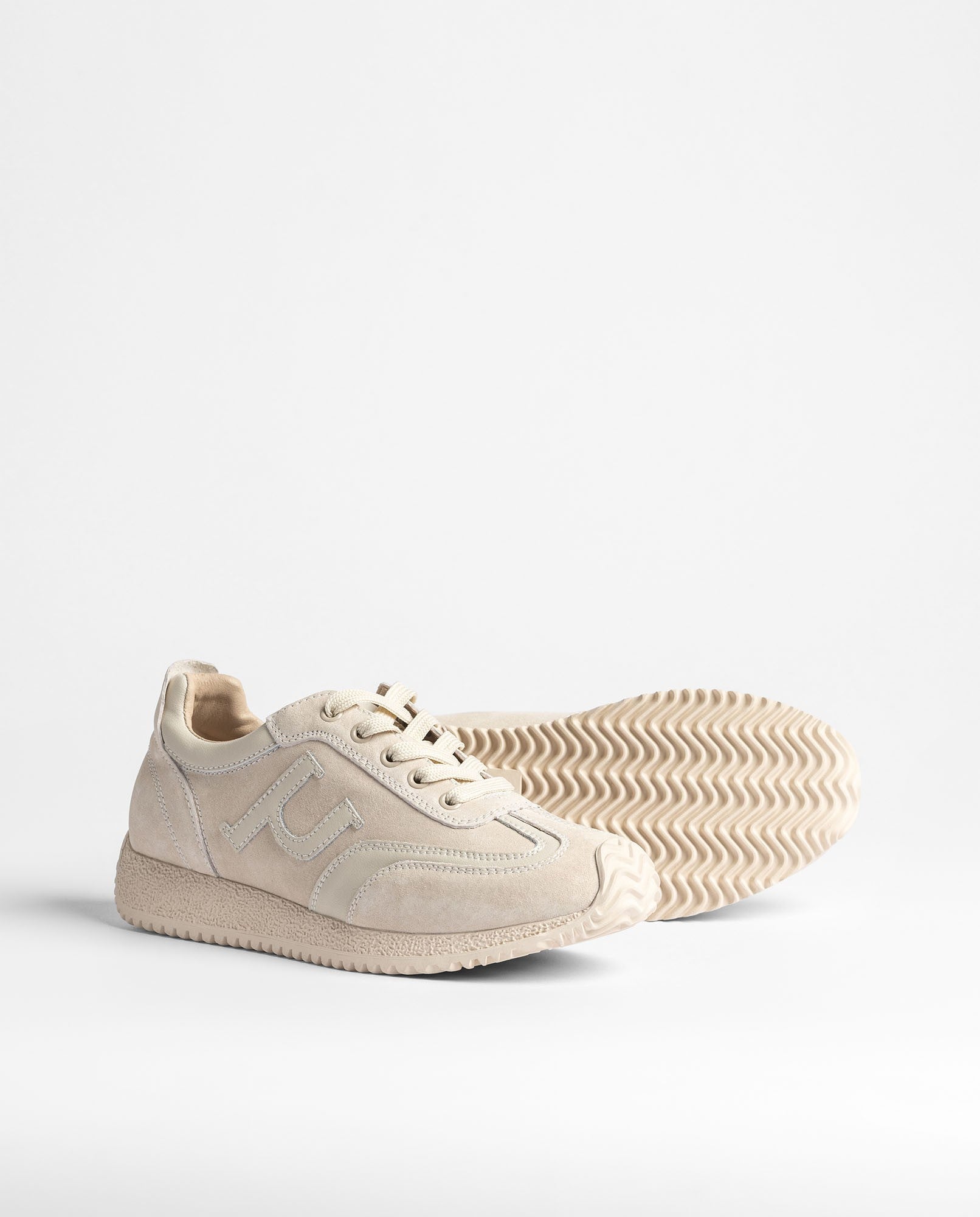 Yokono Guam-002 sneakers donna beige in pelle
