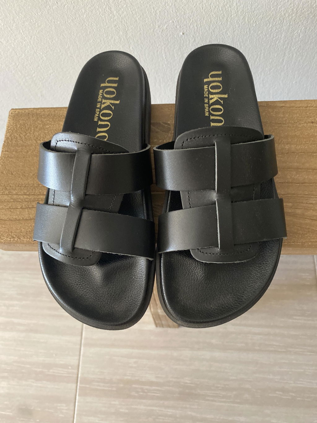 Yokono Morena 314 sandali bassi donna neri pelle EU 35-42