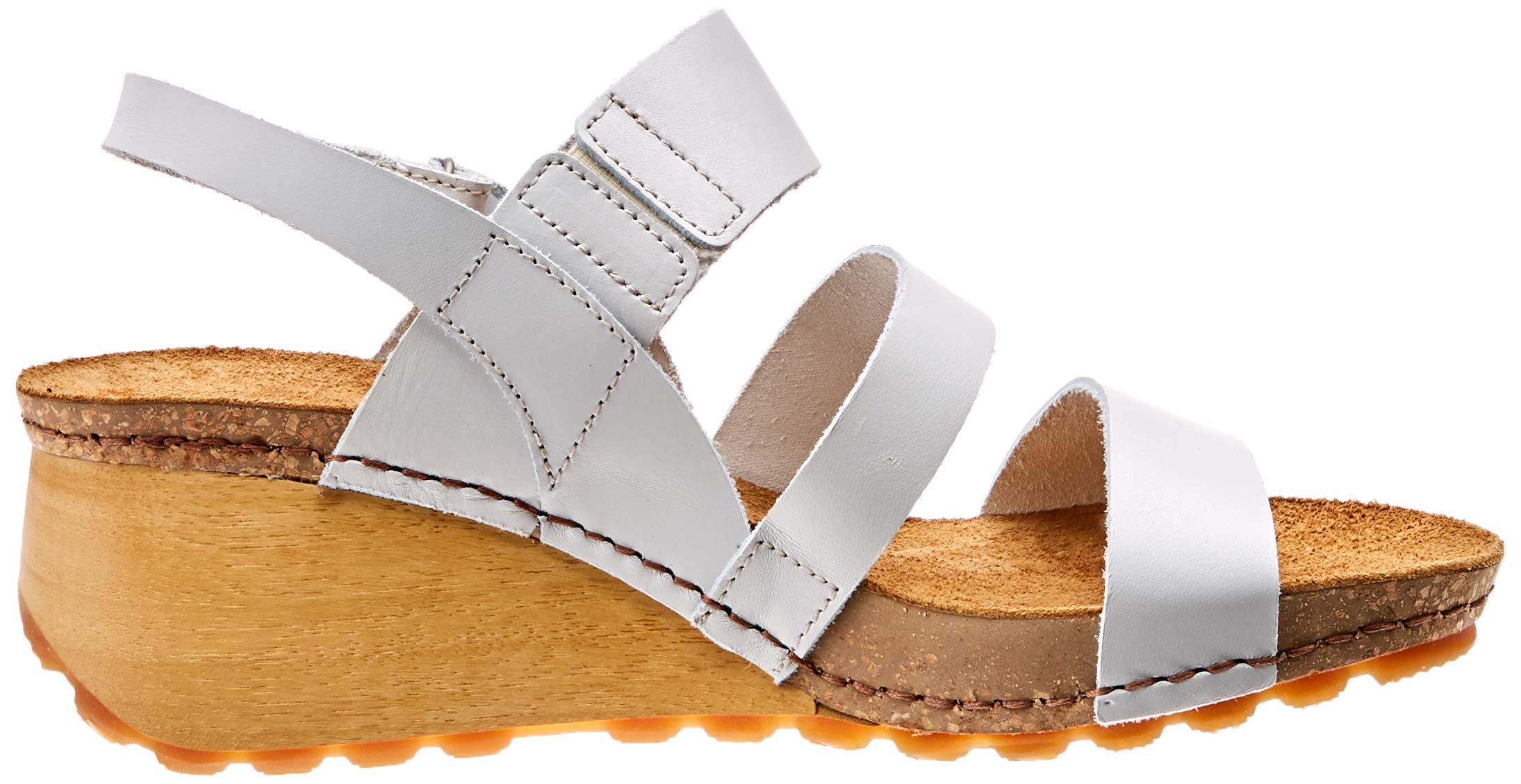 ART Borne sandali donna zeppa legno aperti