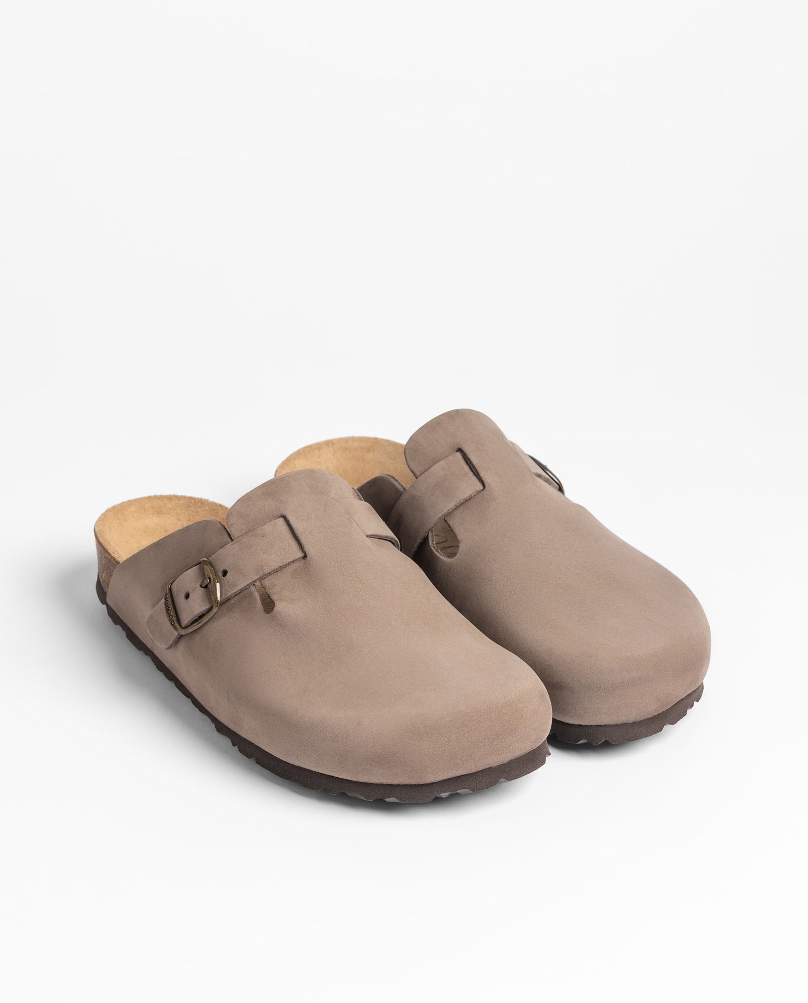 Yokono 599 zoccoli donna marrone in pelle conciata vegetale
