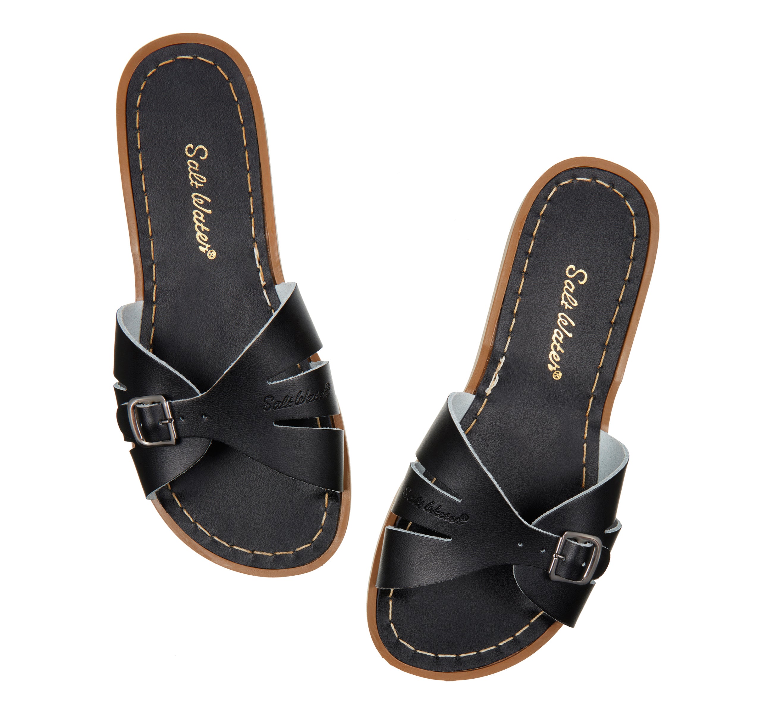 Salt-Water Classic Slide sandali donna nero impermeabili