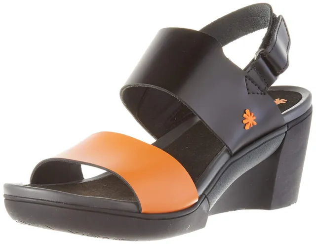 Art Rotterdam scarpe tacco donna punta aperta zeppa