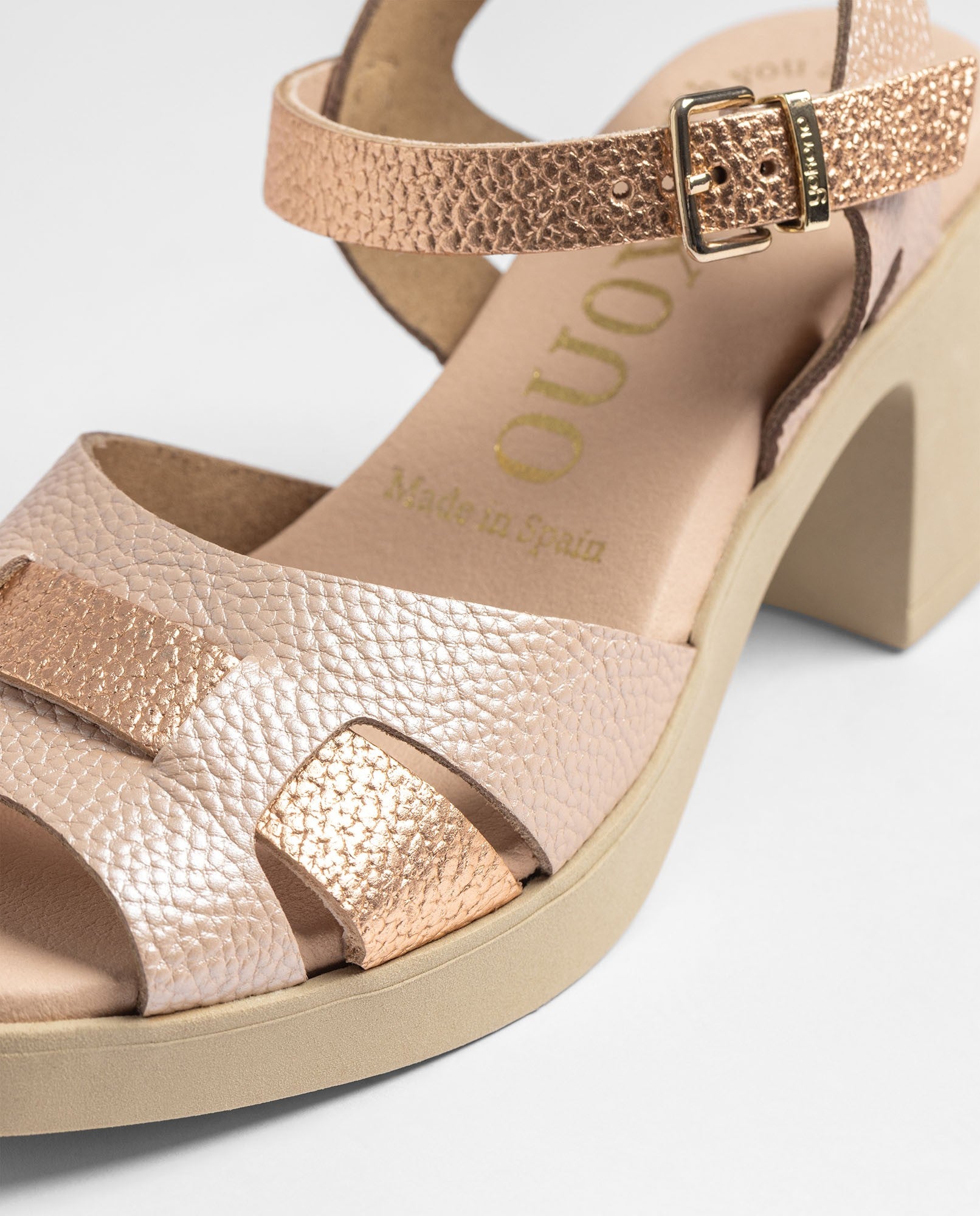 Yokono BLAY-262 sandali con tacco multicolor in pelle