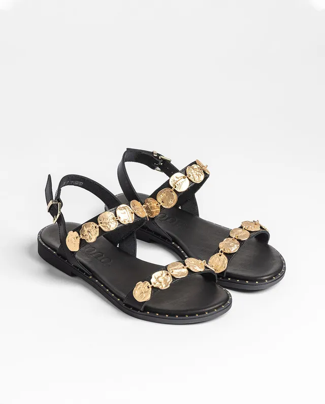 Yokono Lara-271 sandali bassi donna nero in pelle