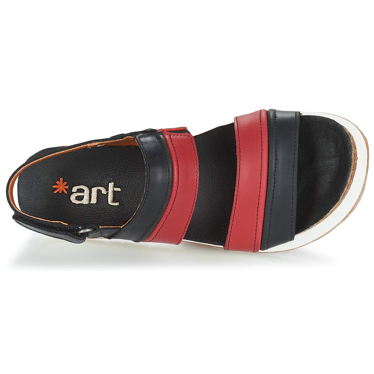 ART Mykonos sandali donna in pelle con piattaforma